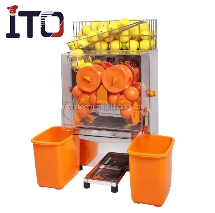 Espremedor de suco elétrico automático, preço de fábrica, limpador de laranja fresco/comercial, máquina extratora de suco de limão