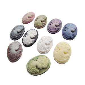 Custom Flatback Resin Cabochon Cameo Jewelry in <strong>Bulk</strong> - Product Image 6
