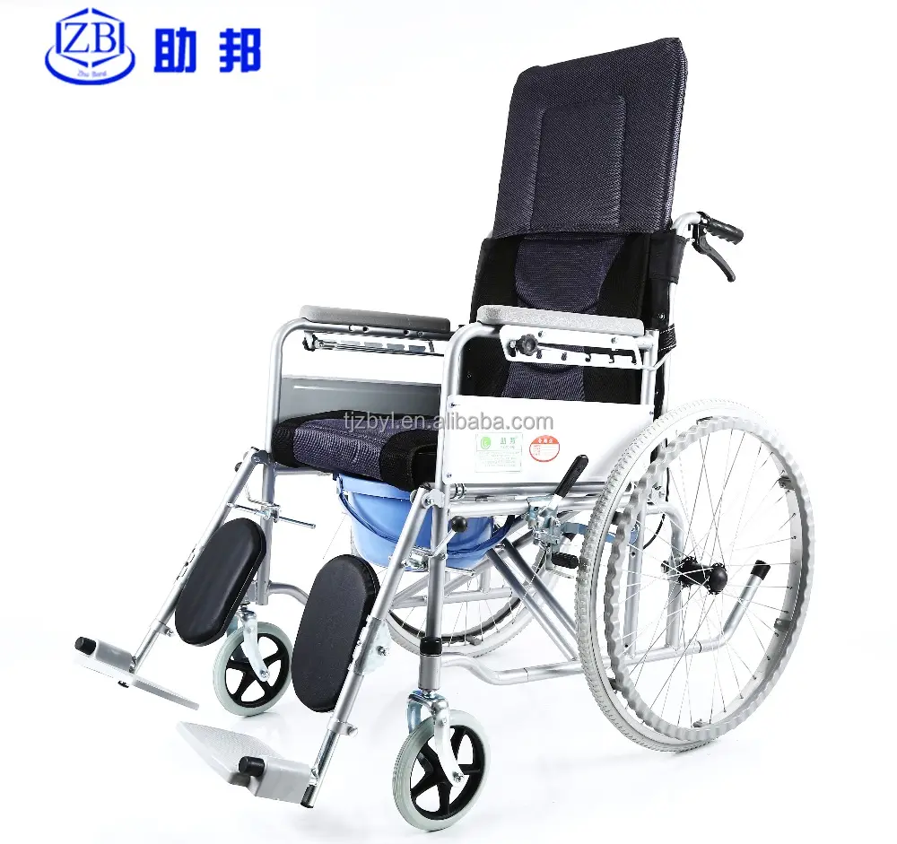Adjustable Height Lightweight Lying-unten Wheel stuhl mit Big Wheel