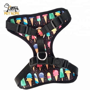 Pengekang Anjing Lucu dengan Tali, <span class=keywords><strong>Harness</strong></span> Anjing Nyaman Motif Es Krim dengan Tali Kekang untuk Anjing - Product Image 3