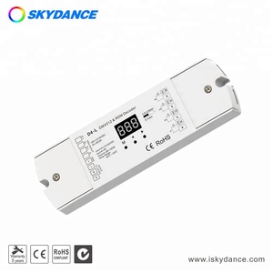Skydance D4-L 4-канальный RDM DMX декодер постоянного напряжения DMX512 диммер Цифровой PWM DMX светодиодный контроллер 5A/CH 12-24VDC - Product Image 3