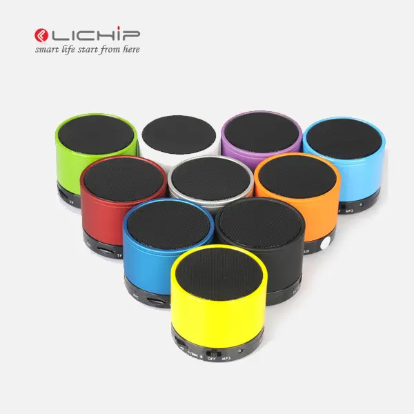 LICHIP L- S10 수동 라운드 마이크로 작은 휴대용 무선 부품 음악 ce rohs 미니 블루 치아 스피커 상자