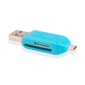 2In1 SD读卡器USB C读卡器2合1 USB TF/Mirco SD智能存储卡读卡器类型C OTG闪存驱动器读卡器适配器 - Product Image 1