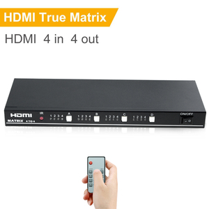 4X4 <span class=keywords><strong>HDMI</strong></span> <span class=keywords><strong>Matrix</strong></span> Switcher <span class=keywords><strong>4</strong></span> Porte e <span class=keywords><strong>4</strong></span> Ingressi Porta in Uscita 1080 P HDCP 3D Deep Color