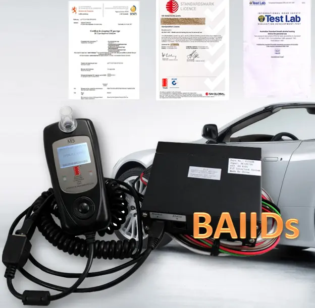 Testeur d'alcoolémie respiratoire dispositifs de verrouillage d'allumage (BAIIDs) testeur d'alcoolémie