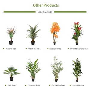 バナナの木は熱帯の木を飾るプラスチックStrelitzia reginae鳥の楽園植物人工家人工植物