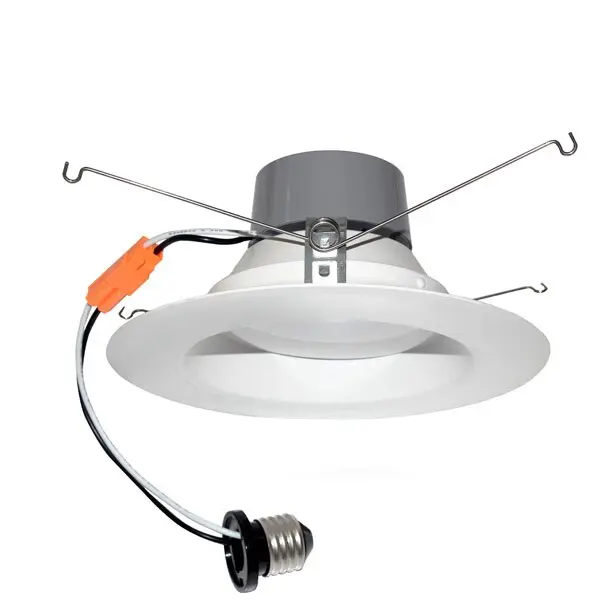 Lámpara LED empotrada de 12W para techo, luz descendente regulable, halógena de 90W, 4 pulgadas, para remodelación y nueva construcción