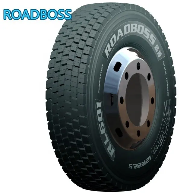 Neumático de camión sin cámara de alta calidad, marca China ROADBOSS 11R22.5 con patrón de banda de rodadura RL601