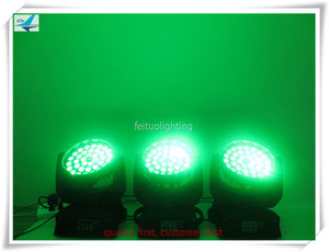 מכירה לוהטת <span class=keywords><strong>Led</strong></span> שלב אורות נבל <span class=keywords><strong>Led</strong></span> זום הזזת ראש DMX 36x10 w 4in1 RGBW <span class=keywords><strong>Led</strong></span> לשטוף הזזת ראש