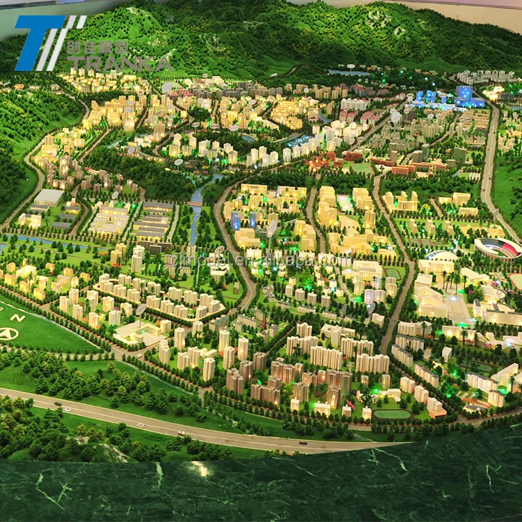 Novelty design master urban planning model for real estate construction