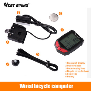WEST BIKING 20 Functions <strong>Wireless</strong> Bike <strong>Computer</strong> Waterproof Speed Odometer Road <strong>Cycling</strong> Mount Sensor Exercise Bicycle <strong>Computer</strong> - Product Image 5