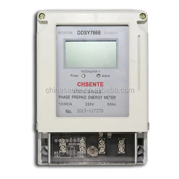 DDSY7666 مرحلة واحدة الكهربائية الذكية IC بطاقة الدفع المسبق متر الرقمية المدفوعة مسبقا متر كهربائي