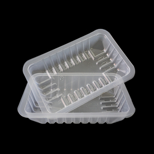 定制一次性<span class=keywords><strong>PP</strong></span>吸塑水果蔬菜冷冻肉类包装食品塑料托盘