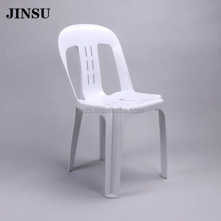 Silla china para jardín al aire libre, fábrica al por mayor, silla de plástico blanca apilable barata