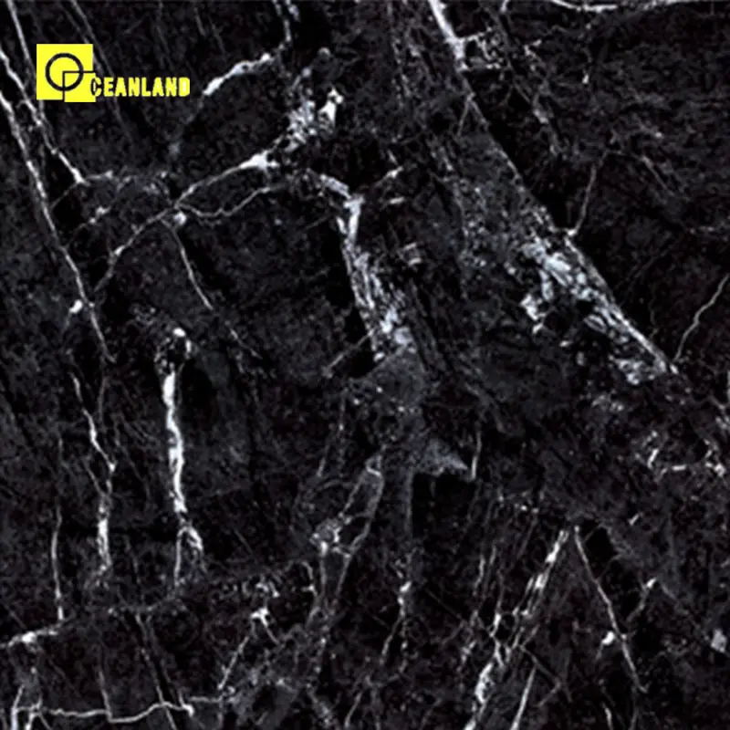 Cina Foshan marmo nero come gres porcellanato levigato