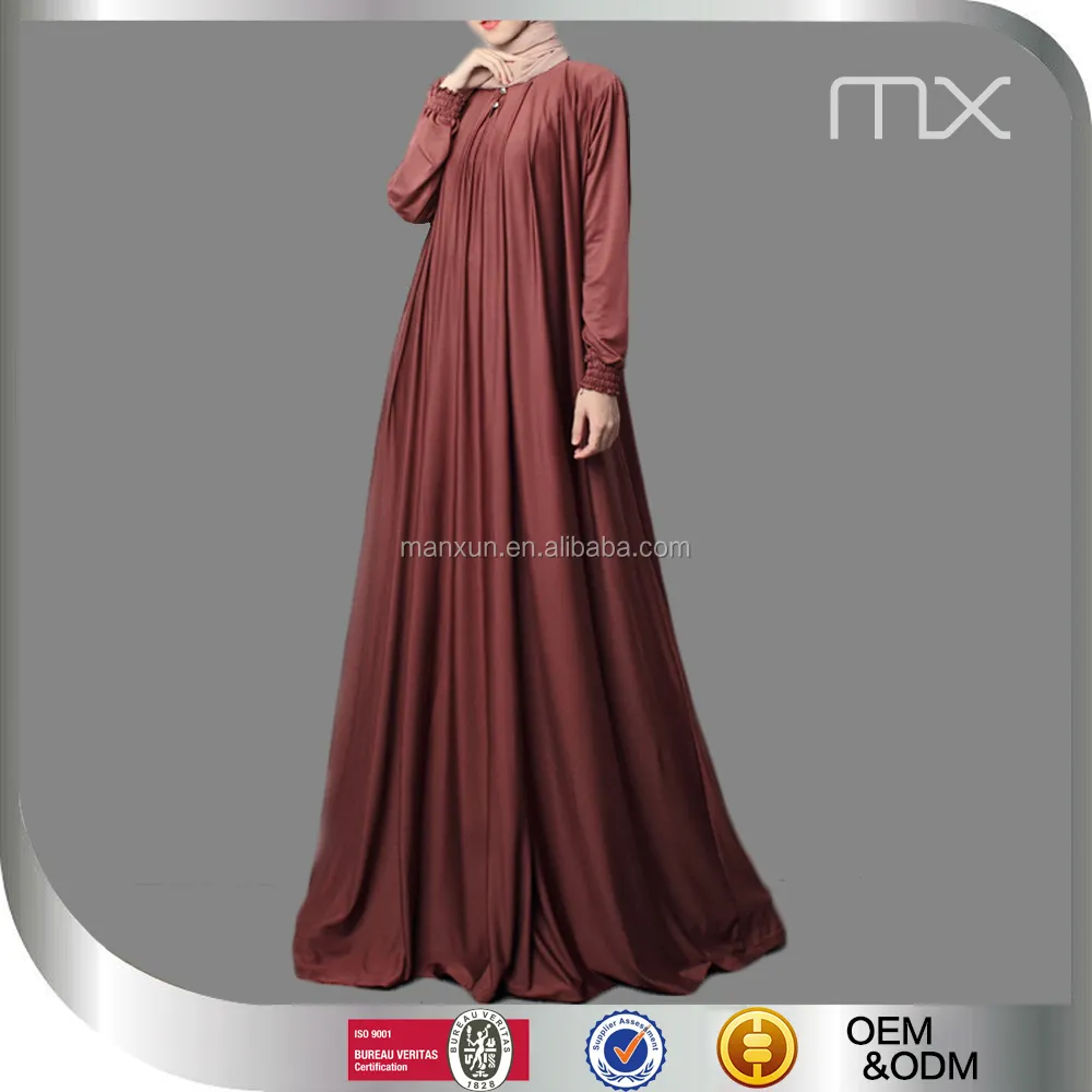 2016 Lâche Traditionnelle Turquie Abaya Arabe Egypte Dernier Style Maxi Robes Avec Manchette Spéciale