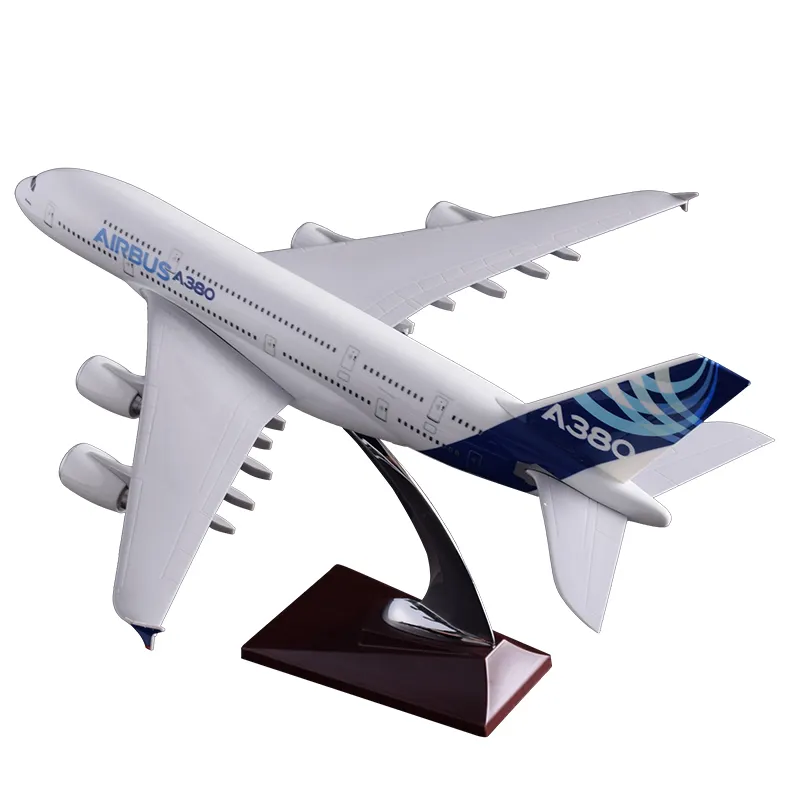 Resina modelo de avión Airbus A380 o modelo de avión de resina