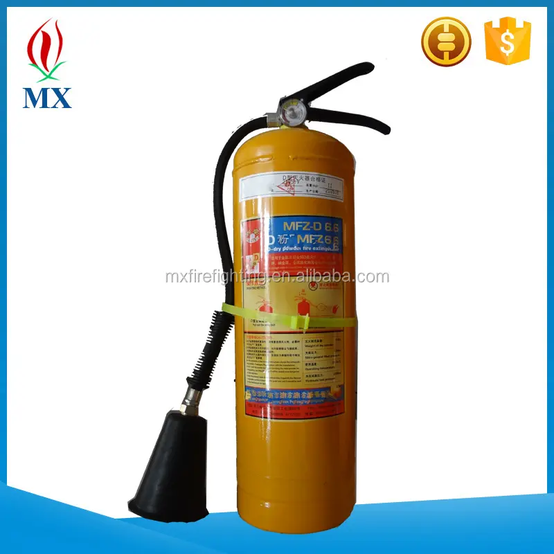 Extracteur de feu Portable, machine à poudre chimique sec de classe D/classe D, 6kg