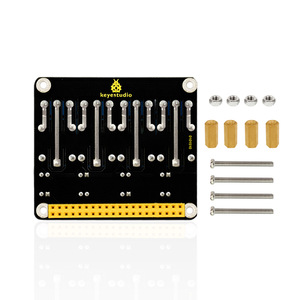 Keyestudio-Módulo de relé de 4 canales, placa protectora para Raspberry Pi 4, 5V, RPI