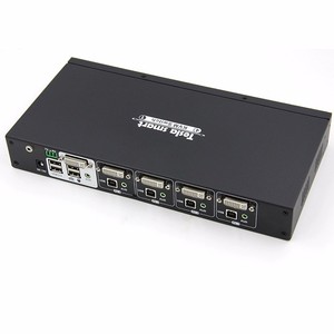 带USB 2.0设备的TESmart 4K 4端口DVI开关盒KVM交换机 - Product Image 2