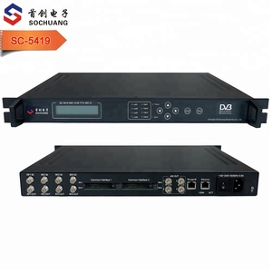 5419 4IN1 DVB-T2 CI CAMสล็อตMulticast SPTS IPTV IRD CASถอดรหัส (4 RF In,ASI 4 + 32 SPTS/Multicast/Gigabit Out) - Product Image 1