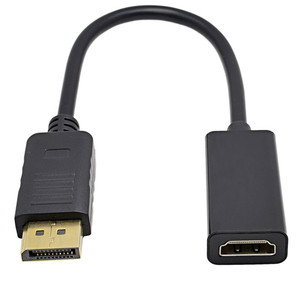 High Quality Male <strong>to</strong> Female DisplayPort <strong>to</strong> <strong>HDMI</strong> Adapter Converter DP <strong>to</strong> HD TV for 3D Gold Plated Foil Shield PVC Jacket