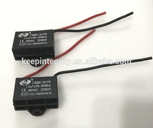 工厂CBB61风扇启动电容器450VAC 0.47 0.68 1.2 1.5 1.8 2 2.2 2.5 3 4 5 14 15UF电解电机启动电容器 - Product Image 3