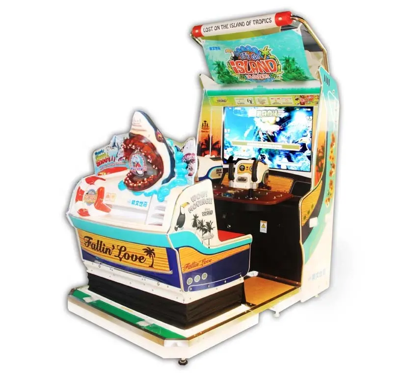 Dinibao moneda Arcade operados por la isla de tiro aventura máquina de juego simulador de tiro juegos de interior