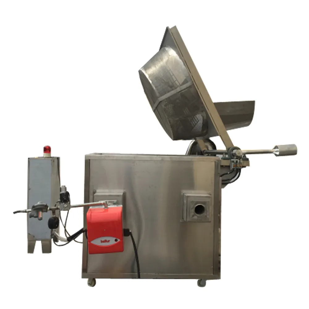 Máquina de fritura automática para lanches, linha de produção de alimentos/lanches para processamento de alimentos