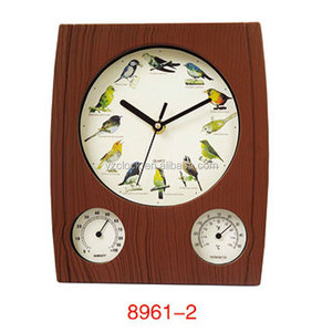 12 Loại Đồng Hồ Treo Tường Âm Thanh Cổ Chim Cổ Điển Với Nhiệt Độ Độ Ẩm - Product Image 5