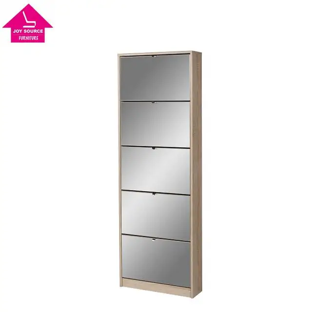 5 portes Armoire À Chaussures Couloir Miroir Armoire