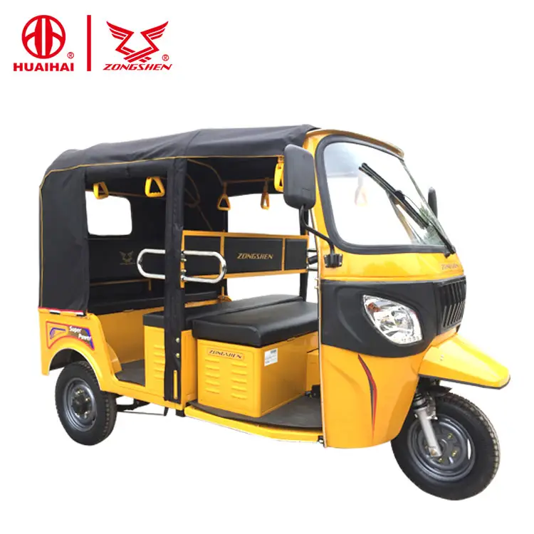 Bajaj 3 Wheeler 200CC Motor Taxi Dreirad Auto Motorisierte Rikscha Preis in nepal für Verkauf