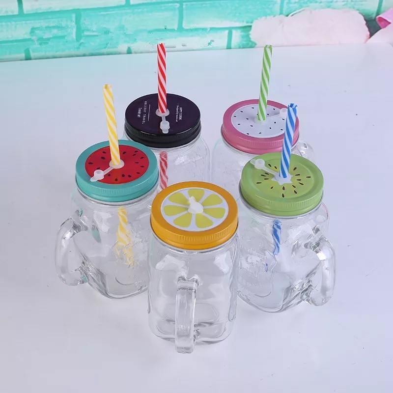 HOT SALE custom made glass mason jars for food storage glass mason mug with lid