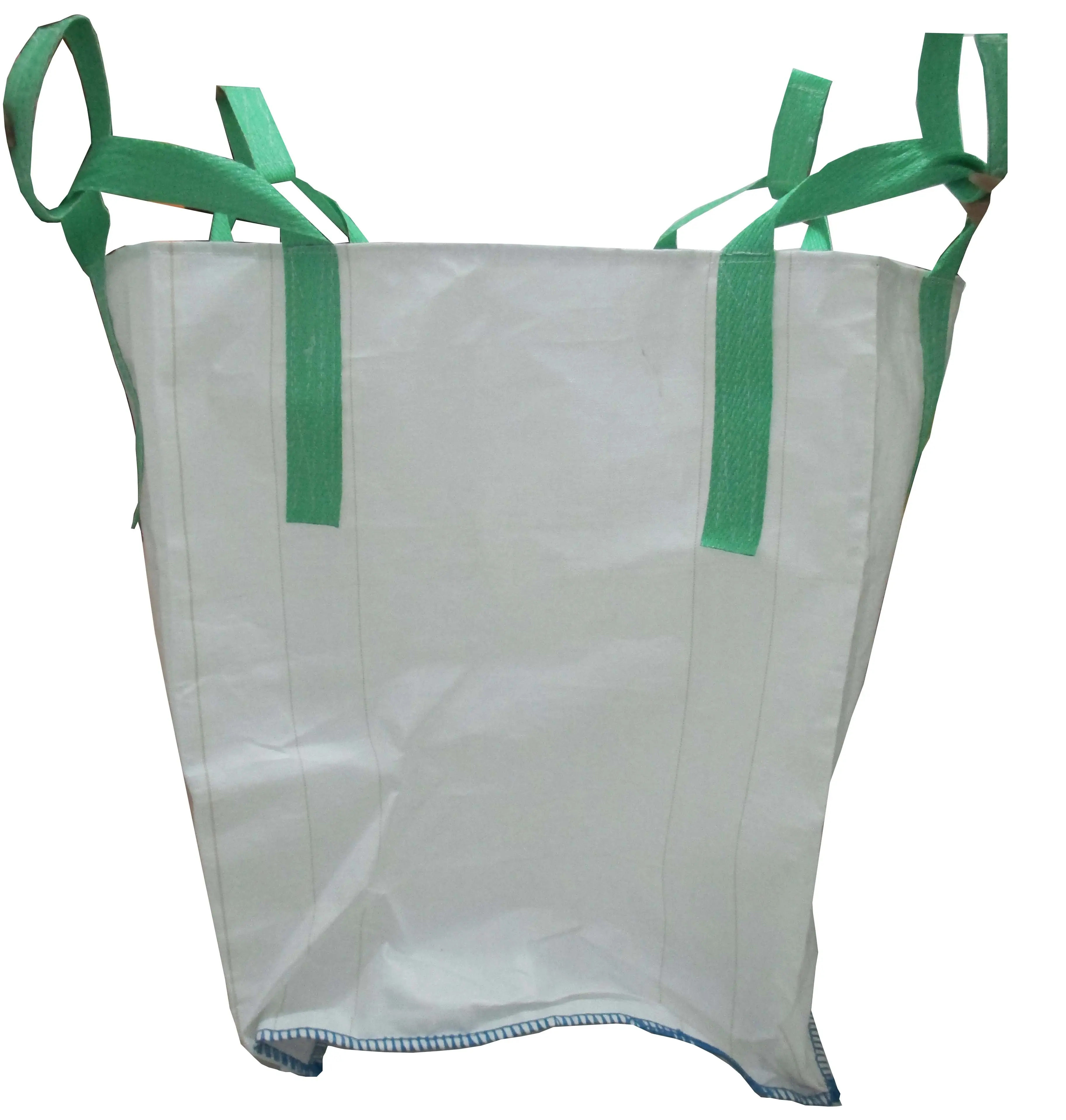 China high quality 1 ton FIBC bulk big bag over-lock sewing safety factor 5:1