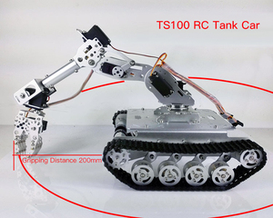 TS100 12V מנוע 7-DOF רובוט זרוע חכם RC רובוט ערכת הלם בולם RC טנק רכב עם WiFi - Product Image 5