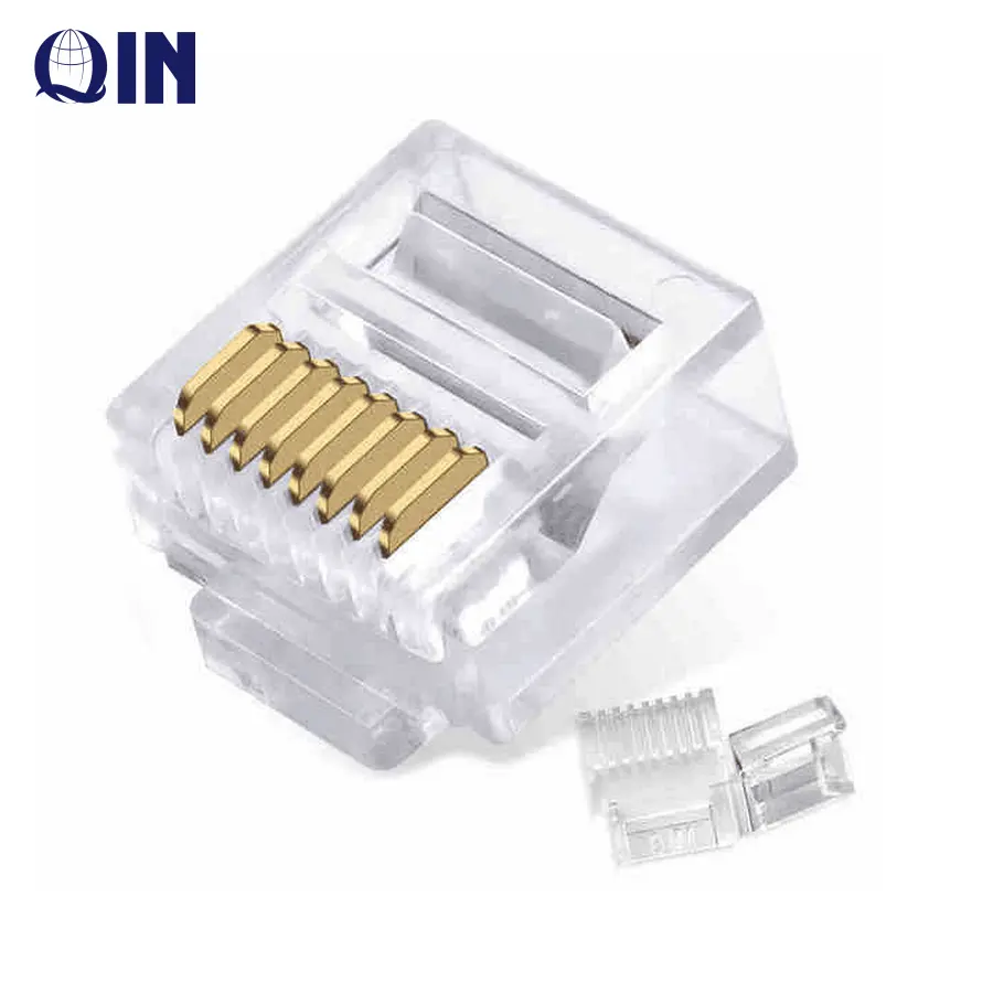 Conector macho de cuerpo corto UTP cat6 RJ45 8P8C, enchufe con inserción