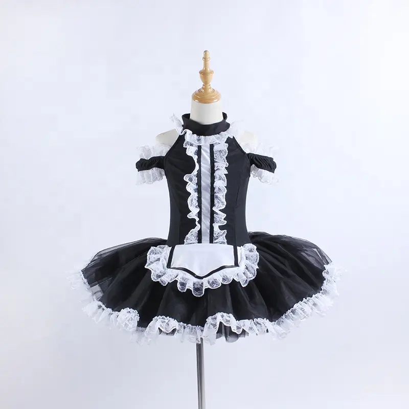 Zwart en wit dans ballet fancy tutu rok unieke stijl buikdans jurk