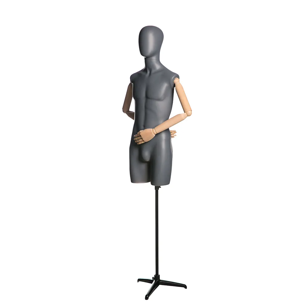 Jonas-6 Takım Elbise ceket gömlek standı yarım vücut erkek erkek manken insan torso modeli
