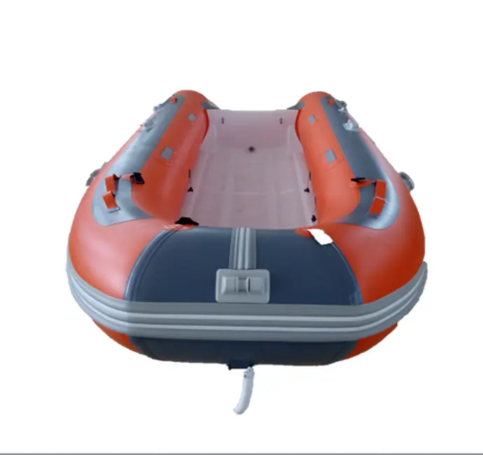 Alta qualidade borda inflável barco tubo e hull fibra de vidro com pvc para relaxamento e diversão