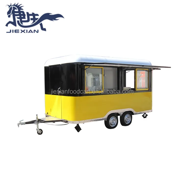 JX-FS400R Factory price snack customized commerical food vending truck/vending pizza cart/fast street popcorn vans