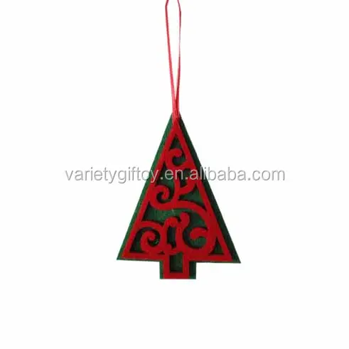 felt christmas tree hanging decoration/elt christmas tree hanger/felt christmas tree hanging ornament for Christmas