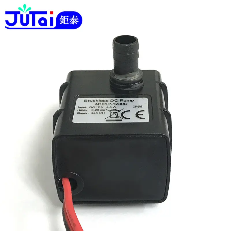 Black low safe voltage 12v dc mini solar water circulation pump