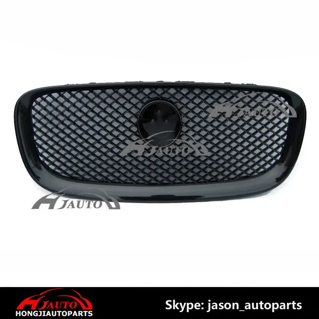 Originale Griglia Anteriore Per Jaguar xf 2012-2014 nero Lucido Cromato