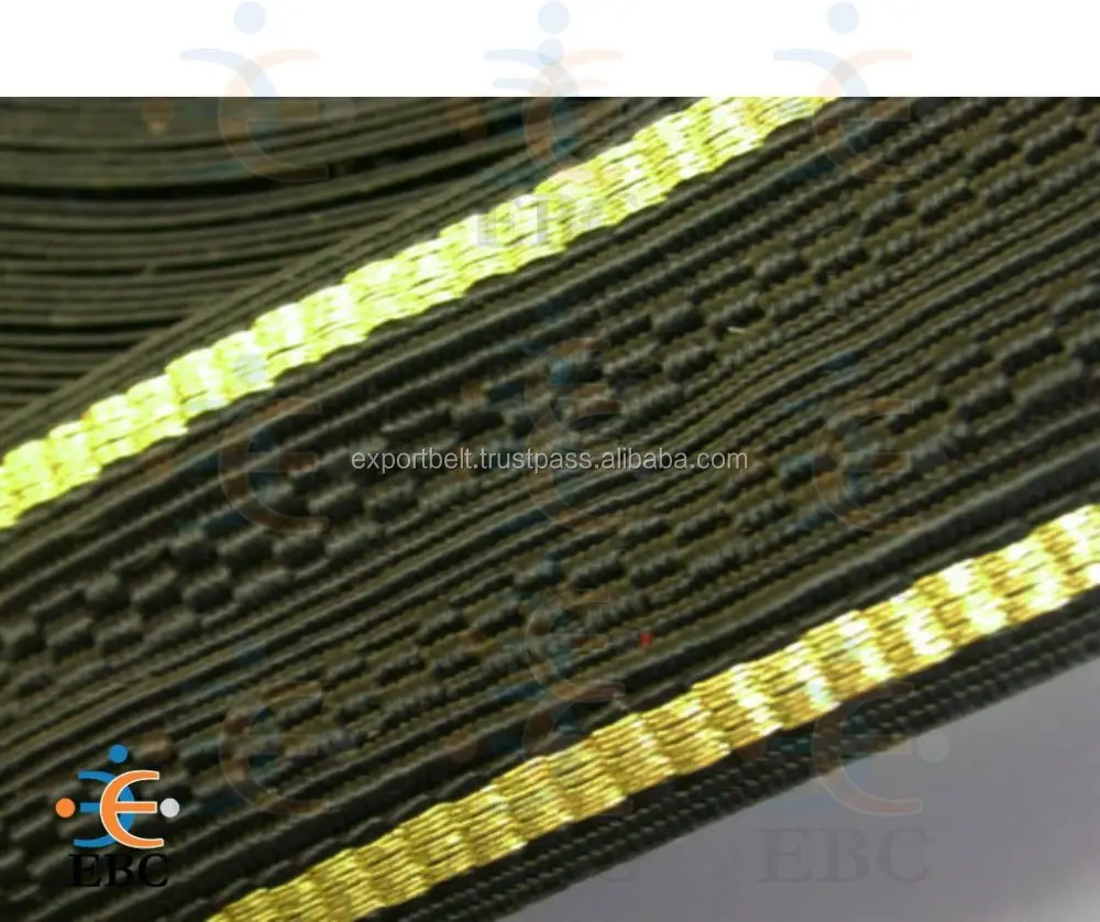 Golden Edge Black Viscose Lace Braid Wholesale Silk Edge Trim Rayon and Mylar Tape Gimp Ribbon Narrow Trims Tape