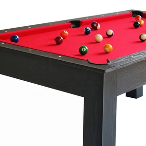 Conjunto de mesa multijogo mdf de <span class=keywords><strong>6</strong></span>/7/8 pés, mesa de bilhar com topo de jantar