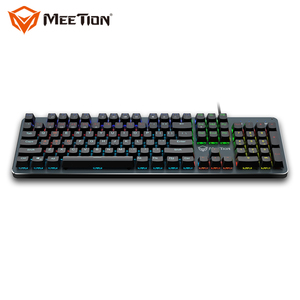 MeeTion-Luz Led retroiluminada MK007 para ordenador, ergonómica, Rgb, para Gaming, Teclado mecánico