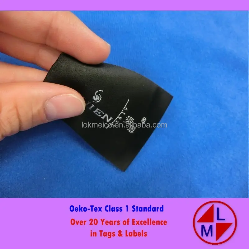 Shirt used Luxury, thinnest, softest and most comfortable Shuttleloom Woven Satin Label for clothing