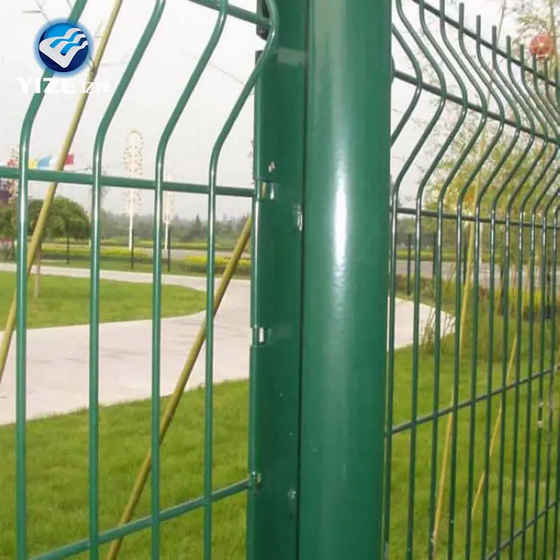 Anping factory manufacture pvc coated welded wire mesh fence with curved