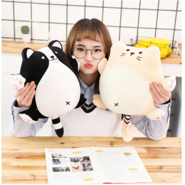 Dropshipping Plush toy South Korea ins net red fat dog fat cat plush toy suffeted dolls greedy dog cat Girls/Children Gift