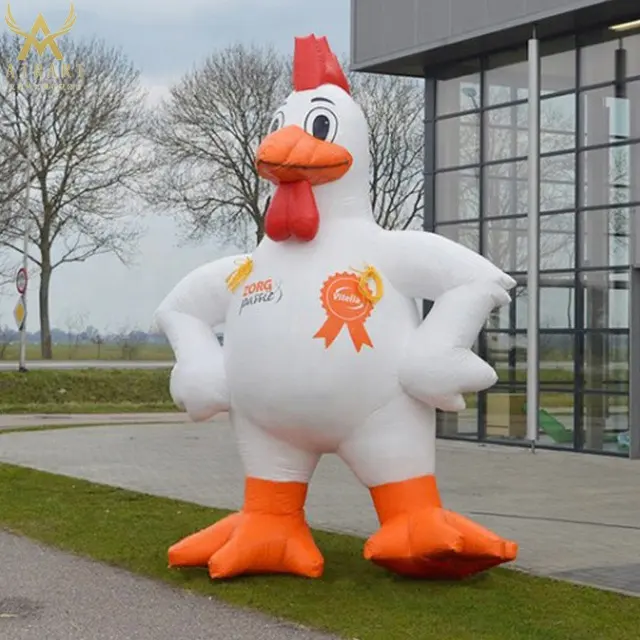 ยอดนิยมขายใหม่ mascot inflatable ไก่บอลลูนสัตว์โฆษณา